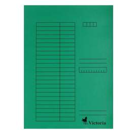 Pólyás dosszié, karton, A4, VICTORIA, zöld