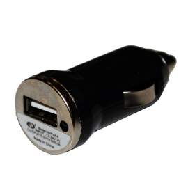 Szivargyújtó töltő/autós töltő USB aljzat (kábel NÉLKÜL, 5V/1000mA) FEKETE