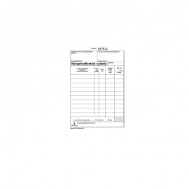 Nyomtatvány, készpénzfizetési számlatömb, egy ÁFÁs, 50x2, A5, VICTORIA PAPER, ”B.13-373”